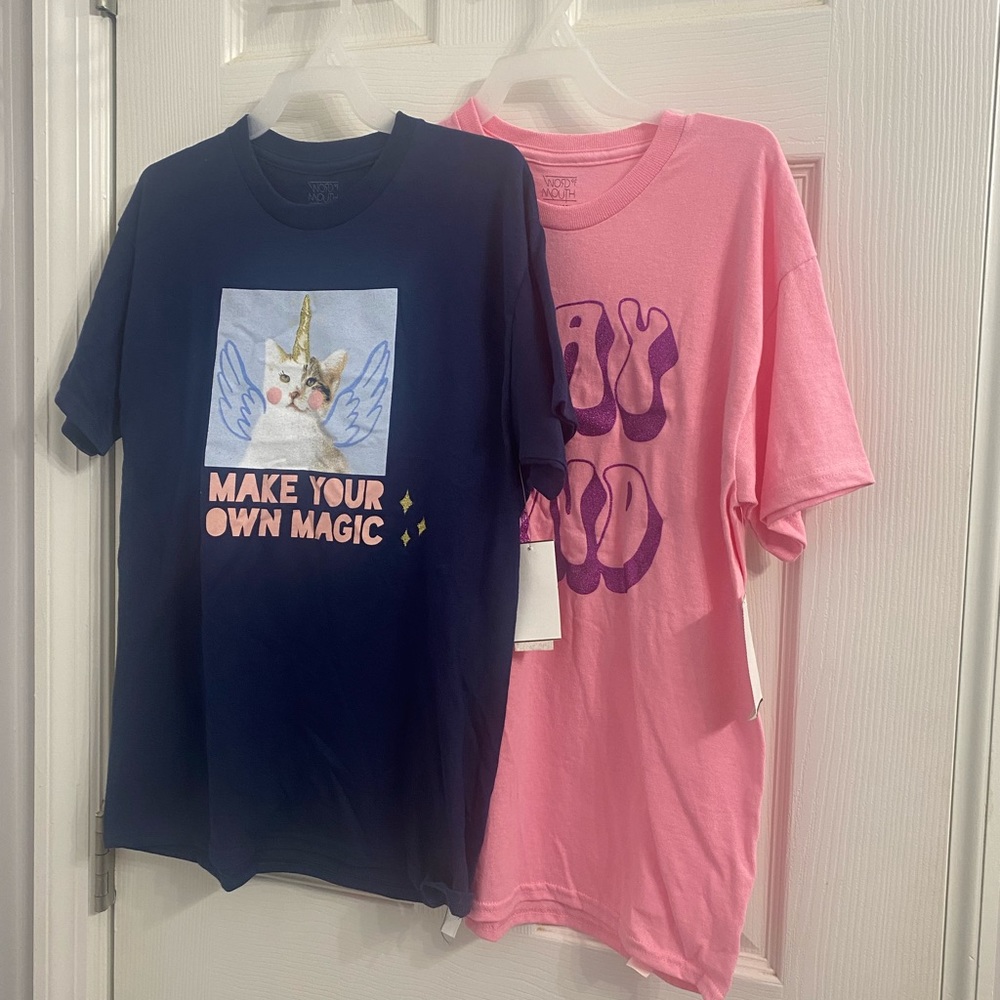 Little girls size large tees